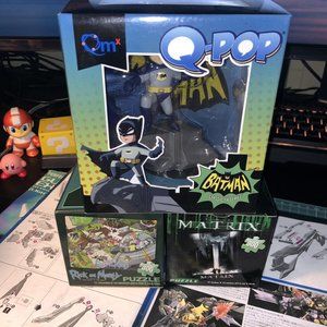 Rick And Morty + Matrix 300 Piece Puzzle + Q-POP Batman Figure - NIB